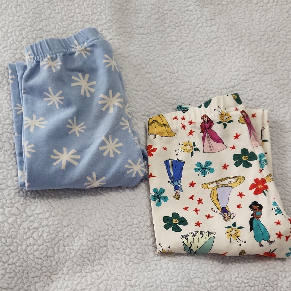 Hanna Andersson bundle lot of 2 girls leggings 6/7